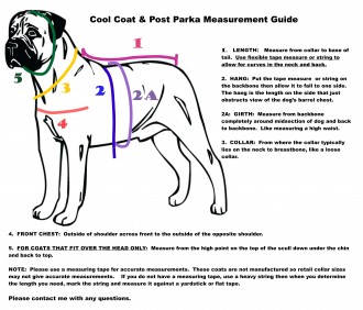 Cool Coat Posh Parka Measurement Guide